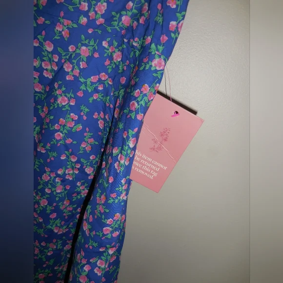 Ivy City Co Allie Floral Midi Dress in Royal Blue NWT Size 14 - Picture 8 of 10